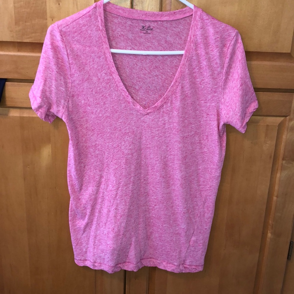 Basic V neck Short sleeve tee